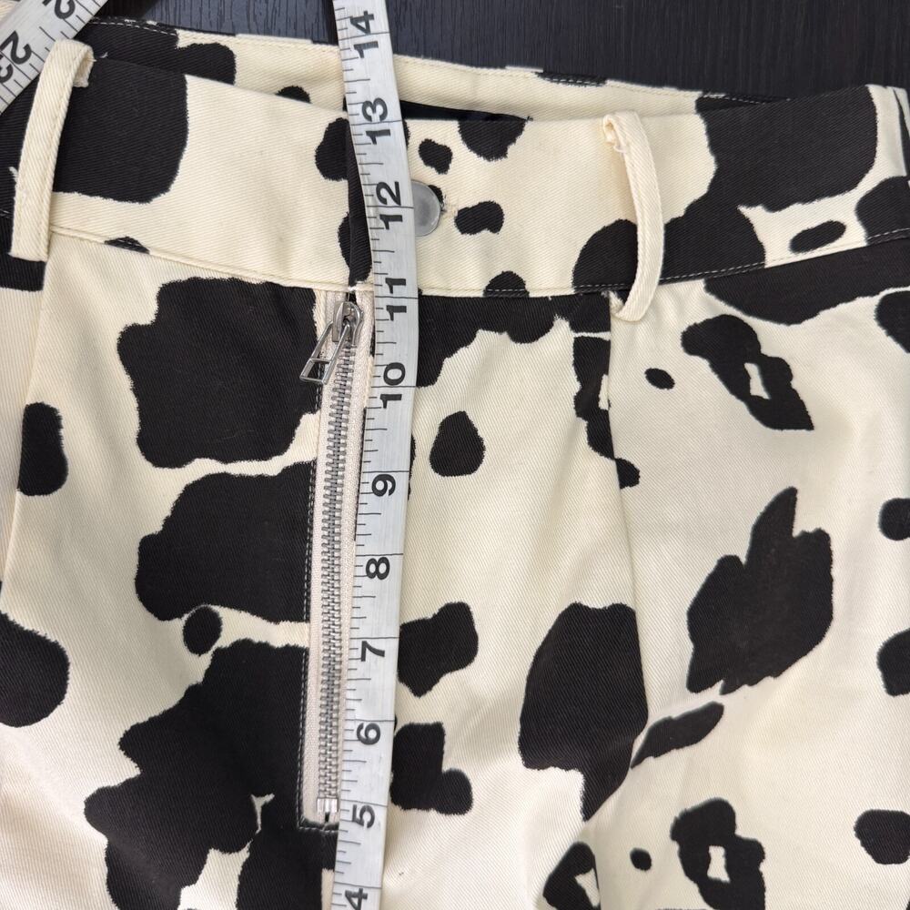 En Saison Anthropologie Pants Women Small Cow Print High Waist Western Festival - Picture 10 of 11